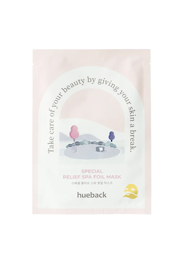 HUEBACK Фольгированная маска для лица SPECIAL RELIEF SPA FOIL MASK, 1 шт *30 гр