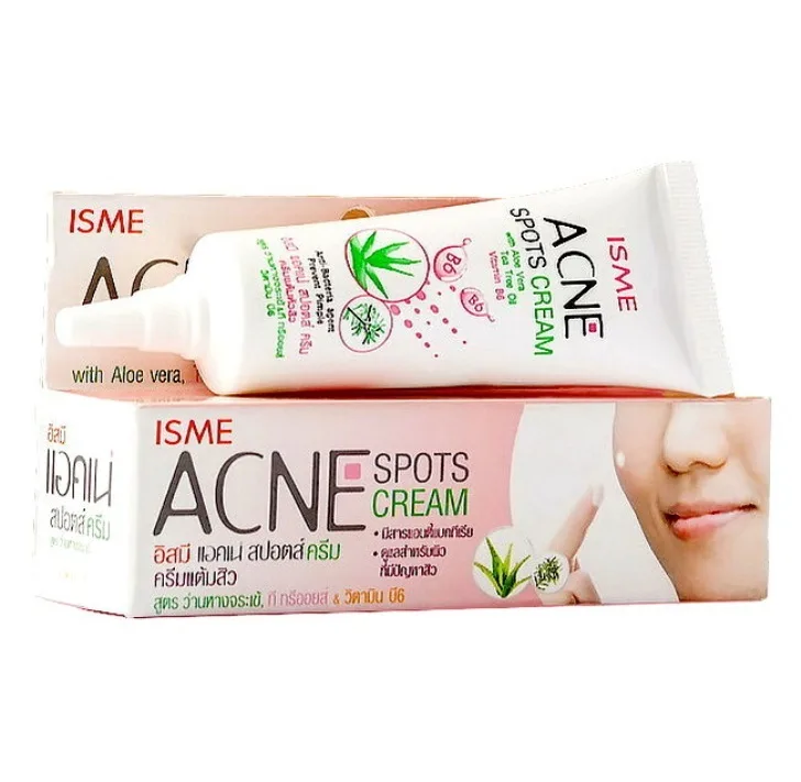 ISME Крем для лица от прыщей точечный АЛОЭ ВЕРА И МАСЛО ЧАЙНОГО ДЕРЕВА Isme Acne Spots Cream