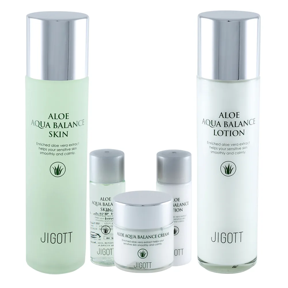 JIGOTT АЛОЭ ВЕРА/НАБОР для ухода за лицом ALOE AQUA BALANCE SKIN CARE 3SET