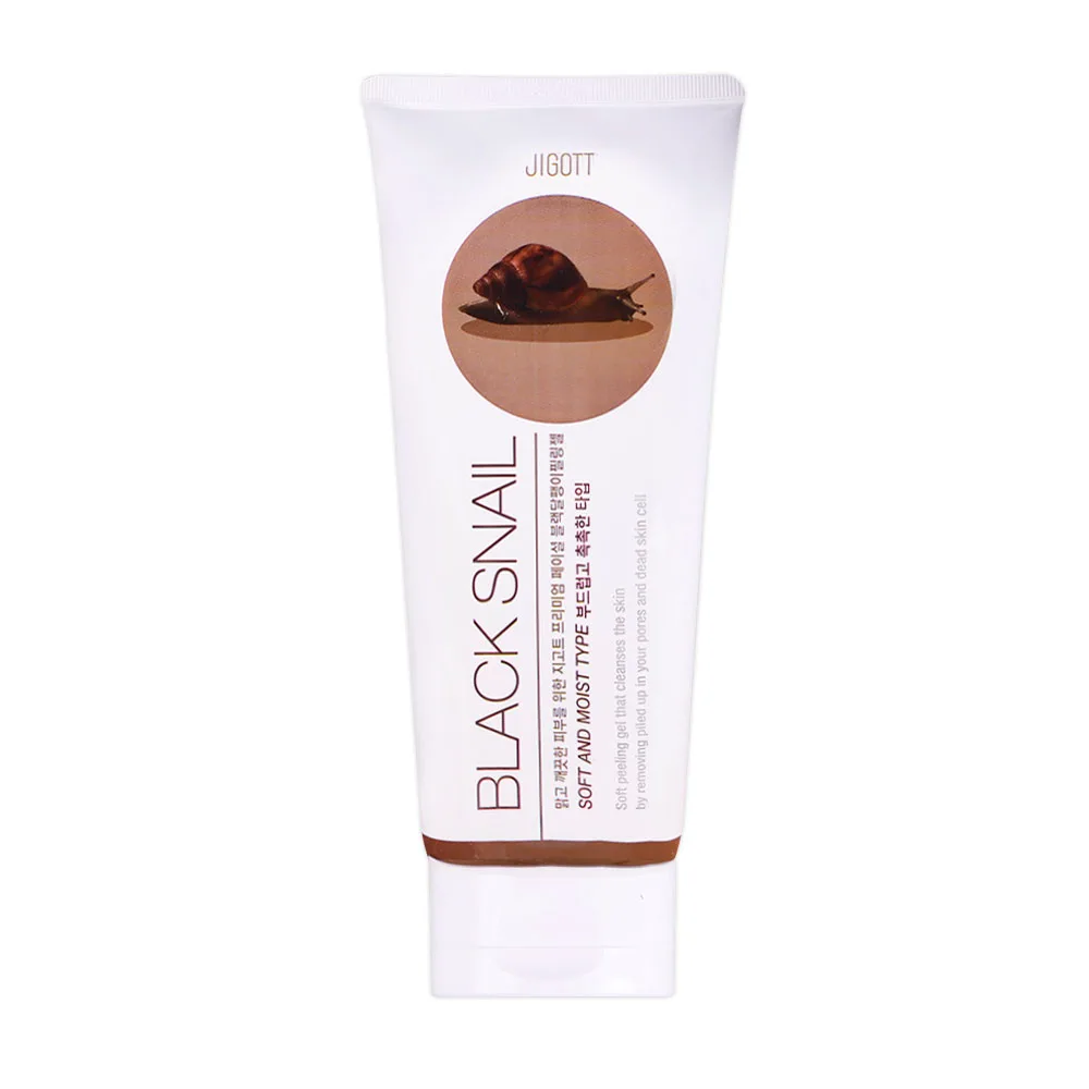 JIGOTT Гель-пилинг для лица МУЦИН УЛИТКИ Premium Facial BLACK SNAIL Peeling Gel
