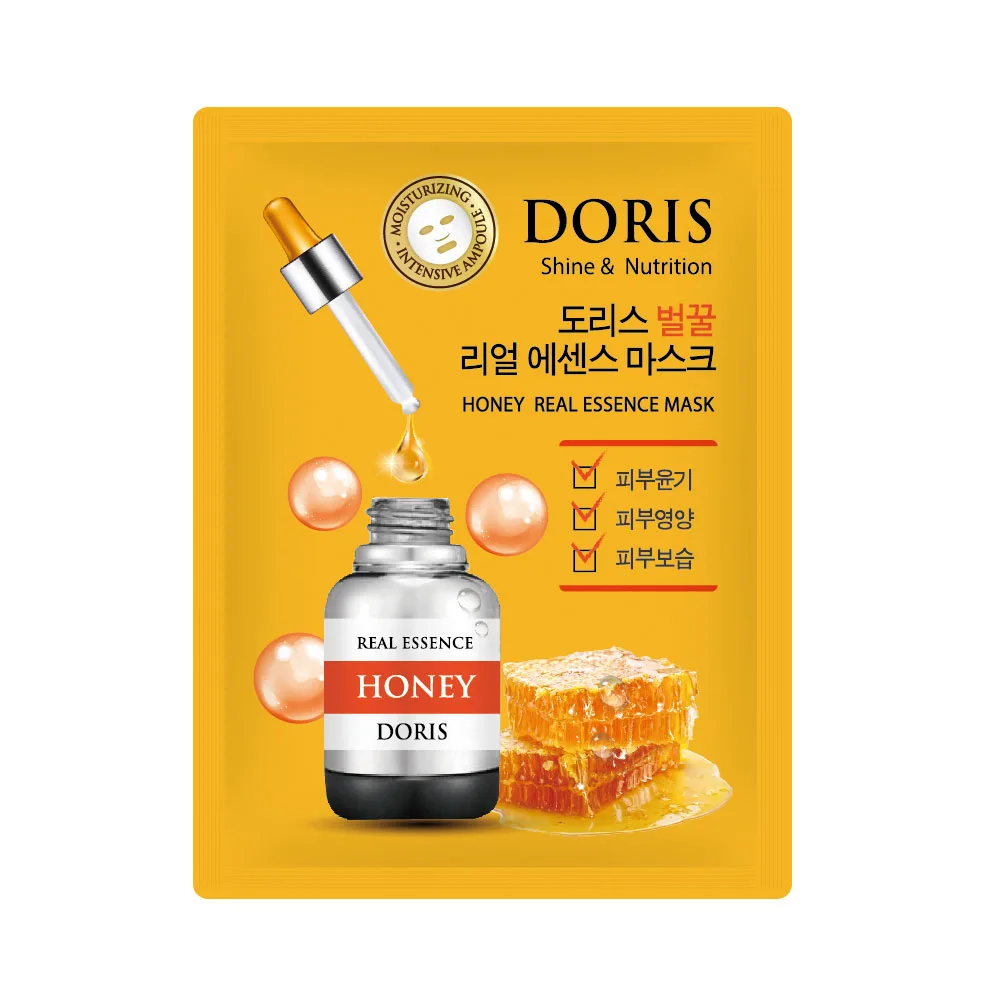 JIGOTT НАБОР Тканевая маска для лица МЕД HONEY Real Essence Mask, 10 шт*25 мл