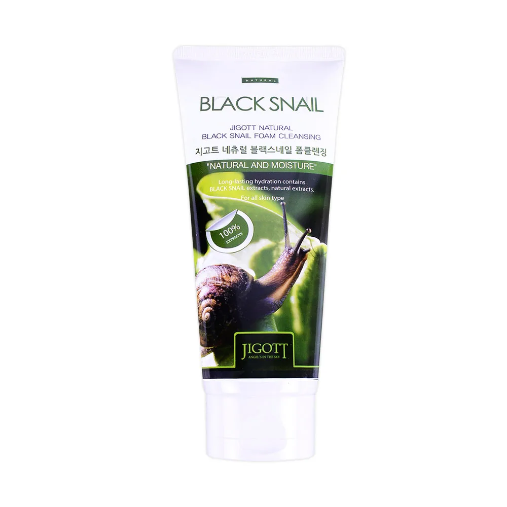 JIGOTT Пенка для умывания МУЦИН УЛИТКИ JIGOTT Natural BLACK SNAIL Foam Cleansing