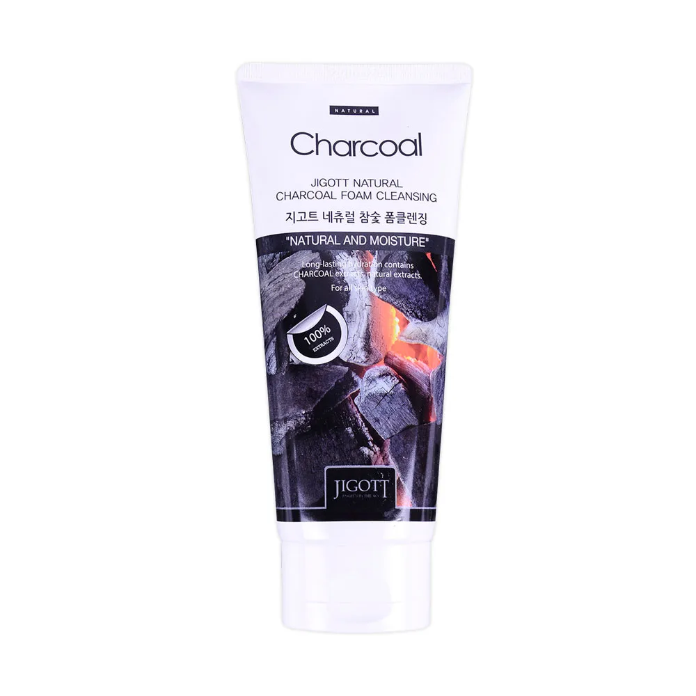 JIGOTT Пенка для умывания УГОЛЬ JIGOTT Natural CHARCOAL Foam Cleansing