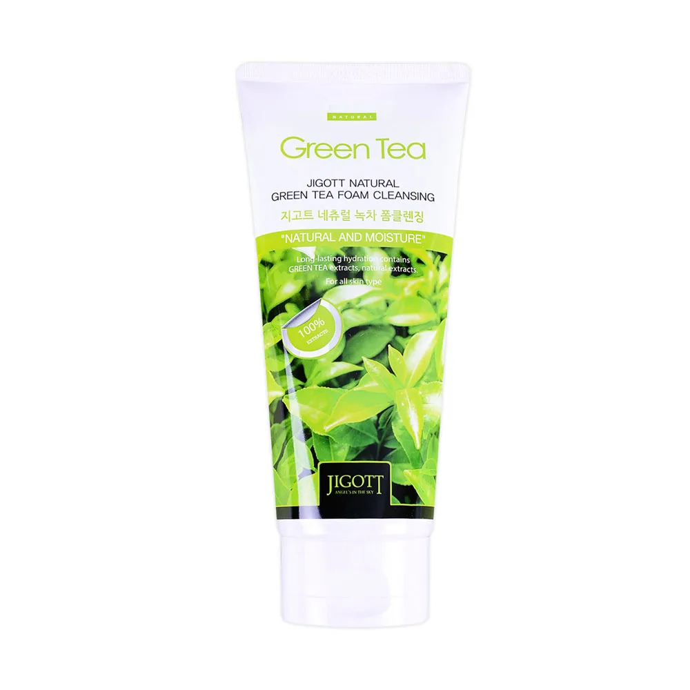 JIGOTT Пенка для умывания ЗЕЛЕНЫЙ ЧАЙ JIGOTT Natural GREEN TEA Foam Cleansing