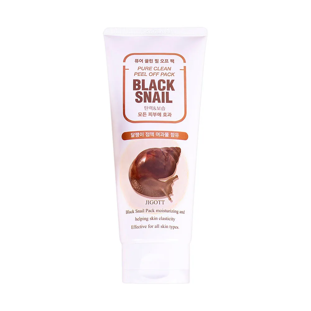 JIGOTT Пилинг-маска для лица МУЦИН УЛИТКИ BLACK SNAIL Pure Clean Peel Off Pack