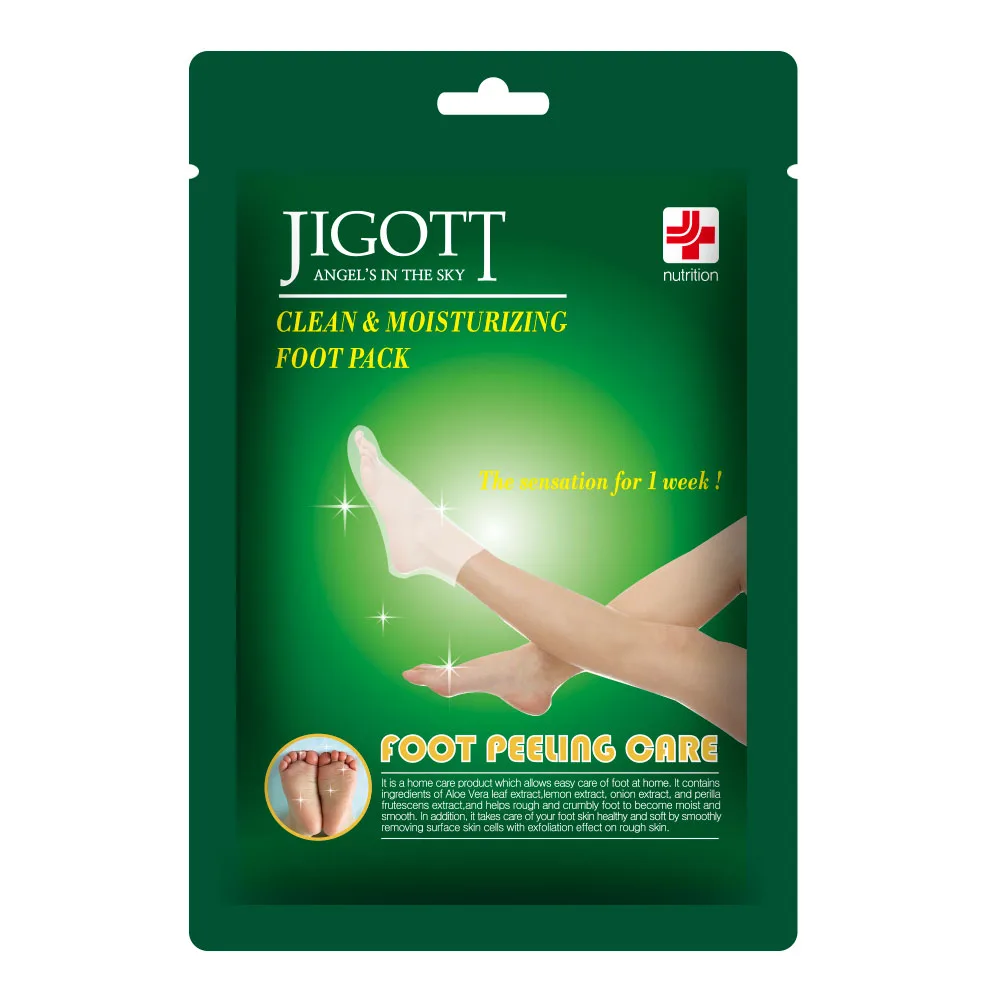 JIGOTT Пилинг-носочки для ног Clean&Moisturizing Foot Pack