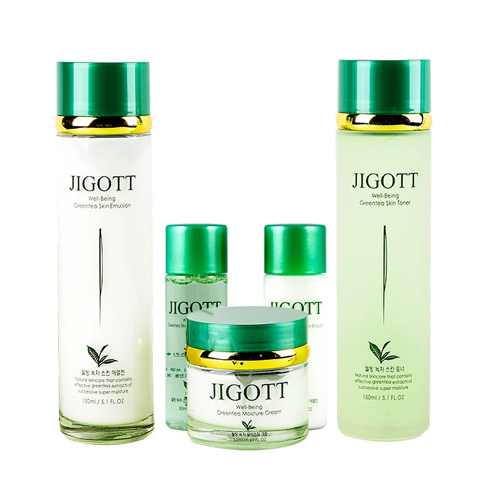 JIGOTT ЗЕЛЕНЫЙ ЧАЙ/НАБОР для ухода за лицом WELL-BEING GREEN TEA SKIN CARE 3SET