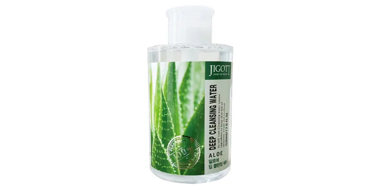JIGOTT Жидкость для снятия макияжа АЛОЭ ALOE Deep Cleansing Water