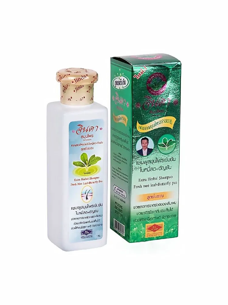 JINDA HERBAL Шампунь для волос ЛЕЧЕБНЫЙ растительный натуральный травяной особый