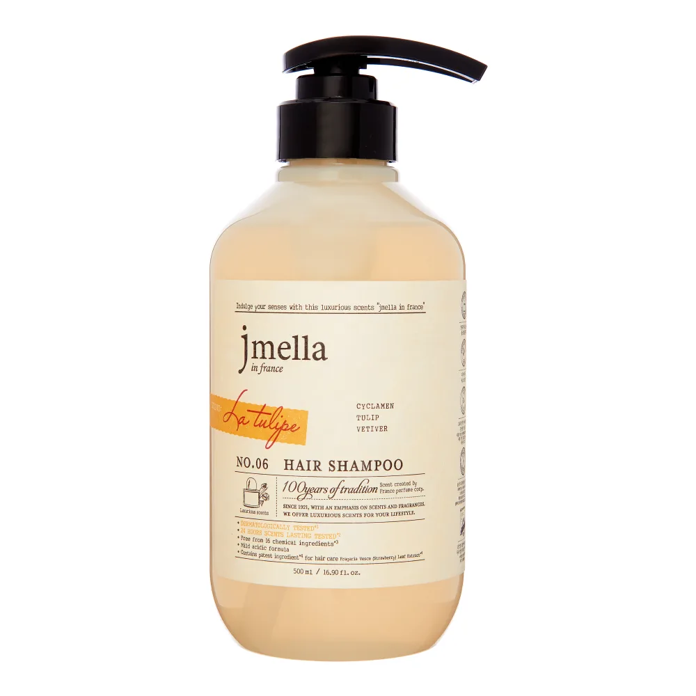 JMELLA Шампунь для волос ТЮЛЬПАН / АЛЬПИЙСКАЯ ФИАЛКА / ВЕТИВЕР Jmella In France La Tulipe Hair Shampoo