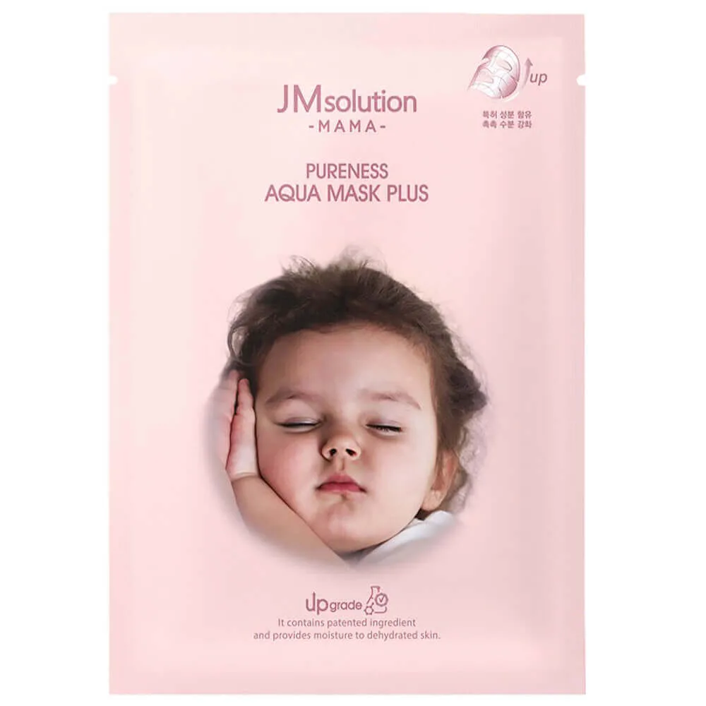 JMSOLUTION Гипоаллергенная тканевая маска для увлажнения кожи JMsolution Mama Pureness Aqua Mask Plus