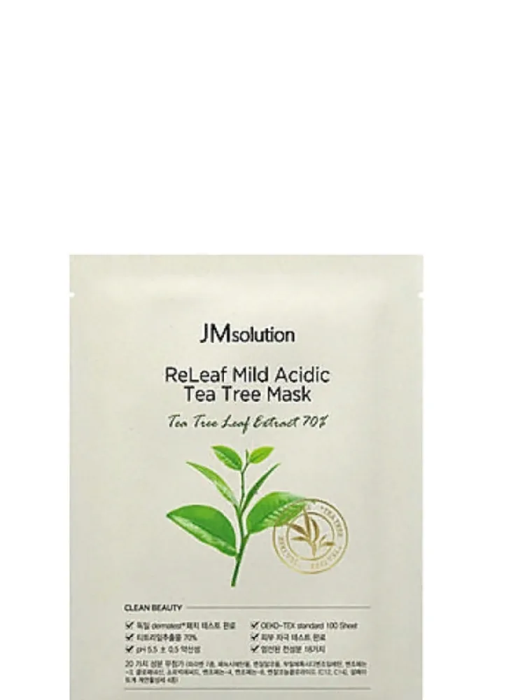 JMSOLUTION Противовоспалительная маска с чайным деревом JMsolution Releaf Mild Acidic Tea Tree Mask