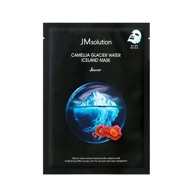 JMSOLUTION Тонизирующая тканевая маска с экстрактом камелии JMsolution Camellia Glacier Water Iceland Mask