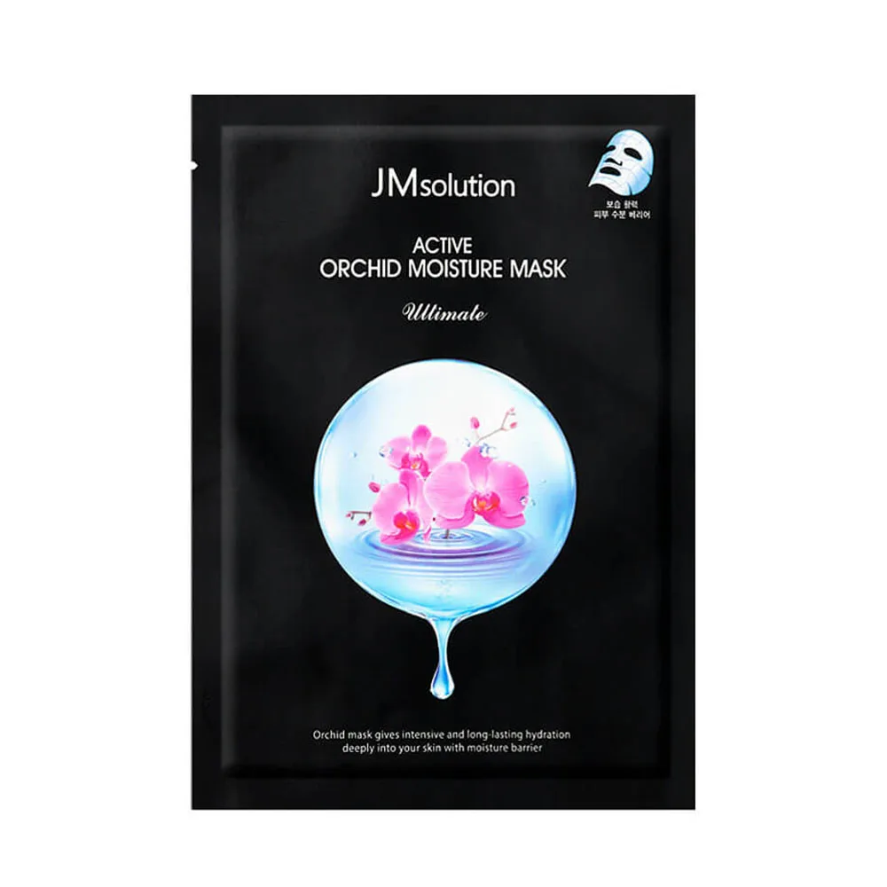 JMSOLUTION Маска для лица тканевая ЭКСТРАКТ ОРХИДЕИ увлажняющая Active Orchid Moisture Mask