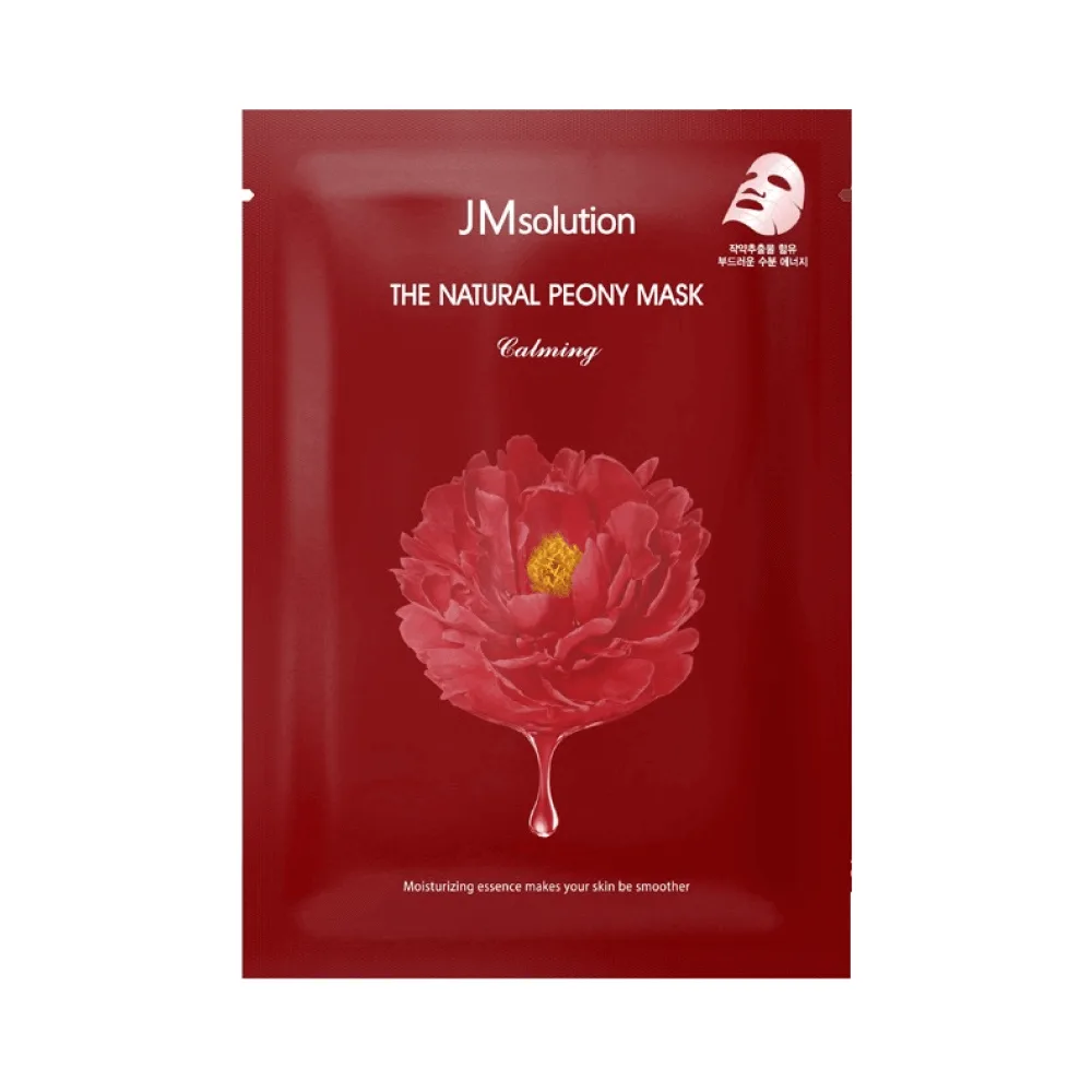 JMSOLUTION Успокаивающая тканевая маска с экстрактом пиона JMsolution The Natural Peony Mask Calming