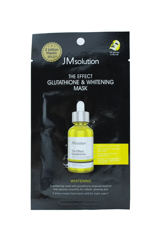 JMSOLUTION Маска для лица тканевая ГЛУТАТИОН The Effect Glutathione & Whitening Mask