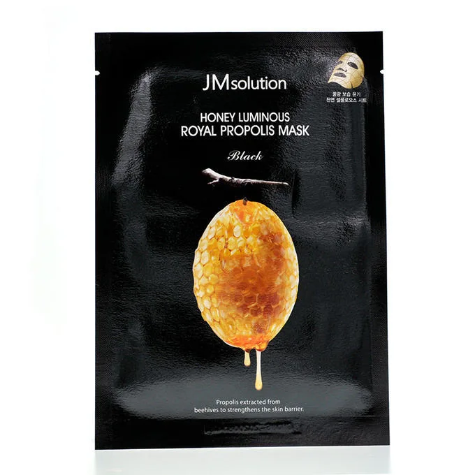 JMSOLUTION Восстанавливающая тканевая маска с прополисом JMsolution Honey Luminous Royal Propolis Mask