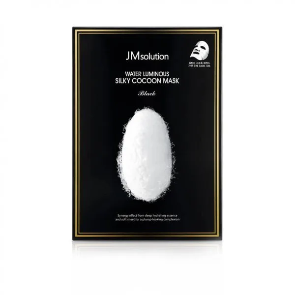 JMSOLUTION Маска для упругости кожи с протеинами шелка JMsolution Water Luminous Silky Cocoon Mask Plus Black