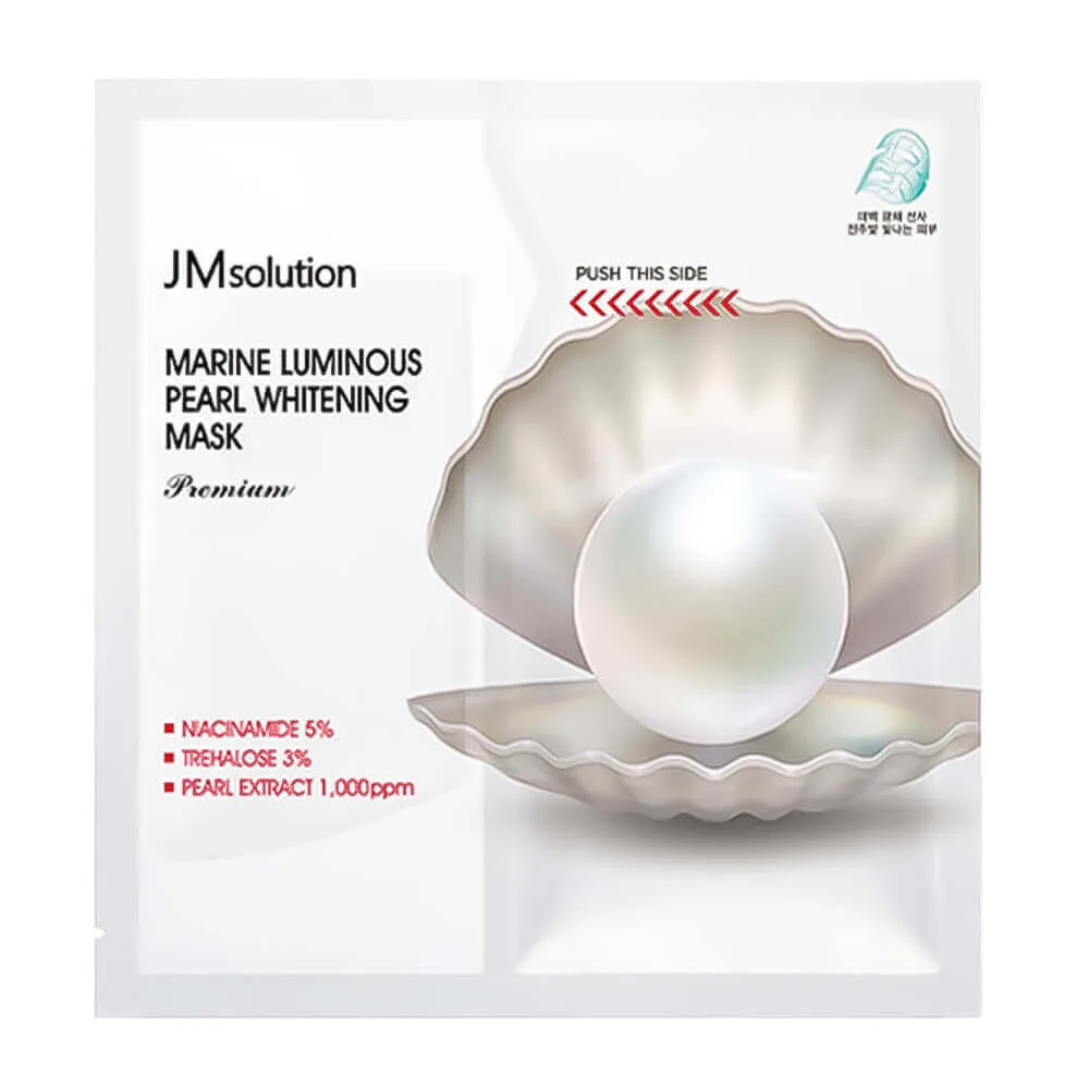 JMSOLUTION Осветляющая премиум-маска с жемчугом JMsolution Marine Luminous Pearl Whitening Mask Premium