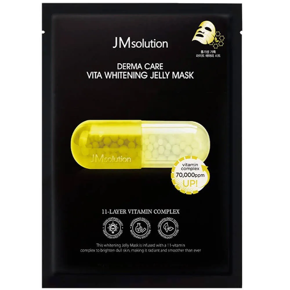 JMSOLUTION Осветляющая витаминная маска c ниацинамидом JMsolution Derma Care Vita Whitening Jelly Mask