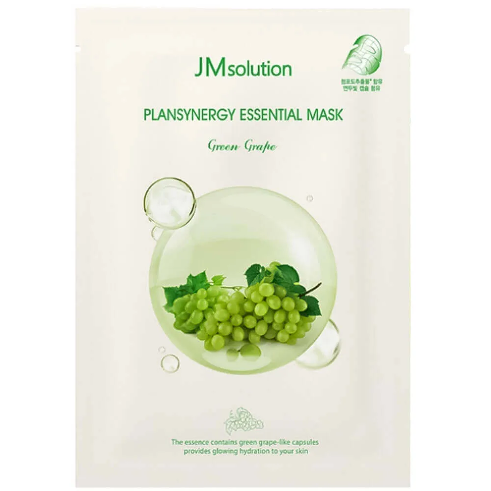 JMSOLUTION Ревитализирующая маска с зелёным виноградом JMsolution Plansynergy Essential Mask Green Grape