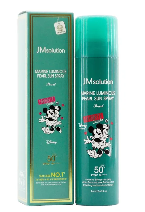 JMSOLUTION Спрей для лица и тела солнцезащитный ЭКСТРАКТ ЖЕМЧУГА Disney Marine Luminous Pearl Sun Spray SPF50+