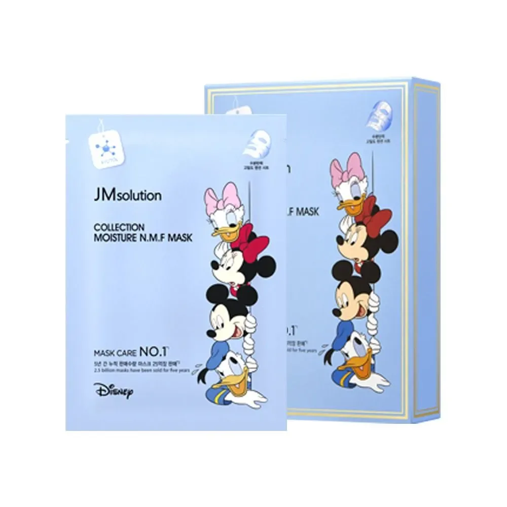 JMSOLUTION Тканева маска для лица увлажняющая АКВАСИЛ / ПЕПТИДЫ Jmsolution Collection Moisture N.M.F Mask, 30 мл х 10 шт.
