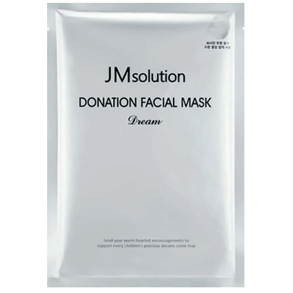 JMSOLUTION Тканевая маска для осветления кожи с пептидами JMsolution Donation Facial Mask Dream