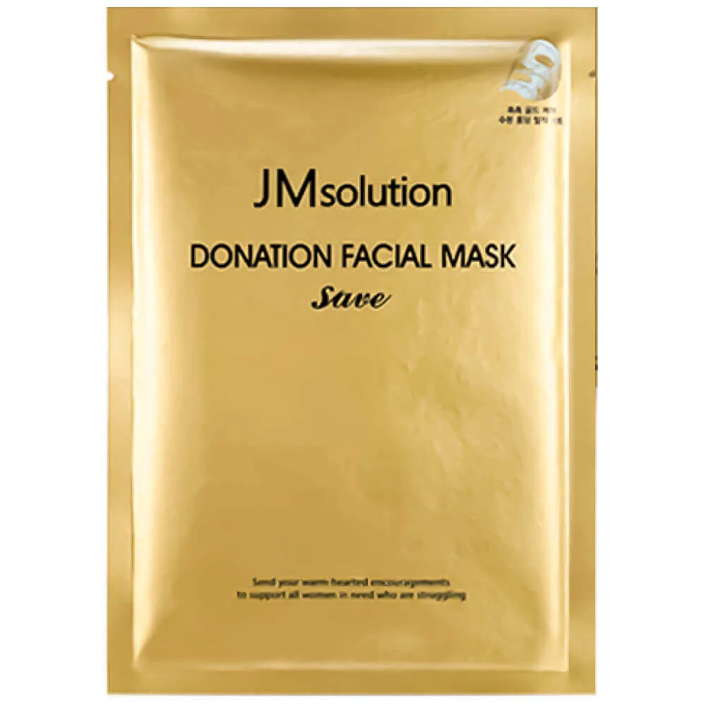 JMSOLUTION Укрепляющая тканевая маска с пептидами JMsolution Donation Facial Mask Save