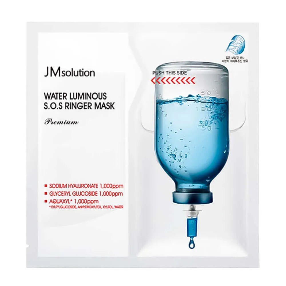 JMSOLUTION Ультраувлажняющая премиум-маска с пептидами JMsolution Water Luminous S.O.S Ringer Mask Premium