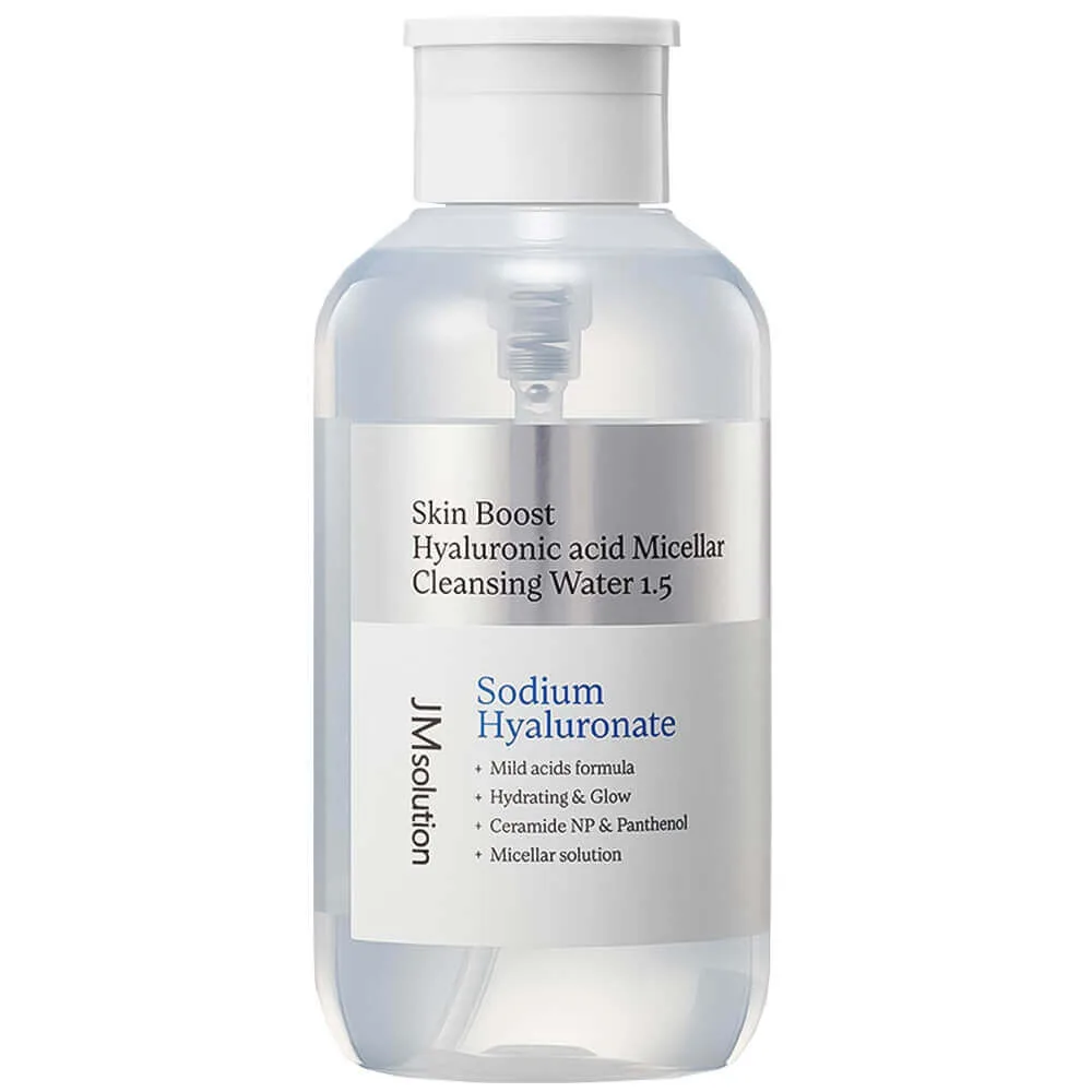 JMSOLUTION Увлажняющая мицеллярная вода JMsolution Skin Boost Hyaluronic Acid Micellar Cleansing Water 1.5