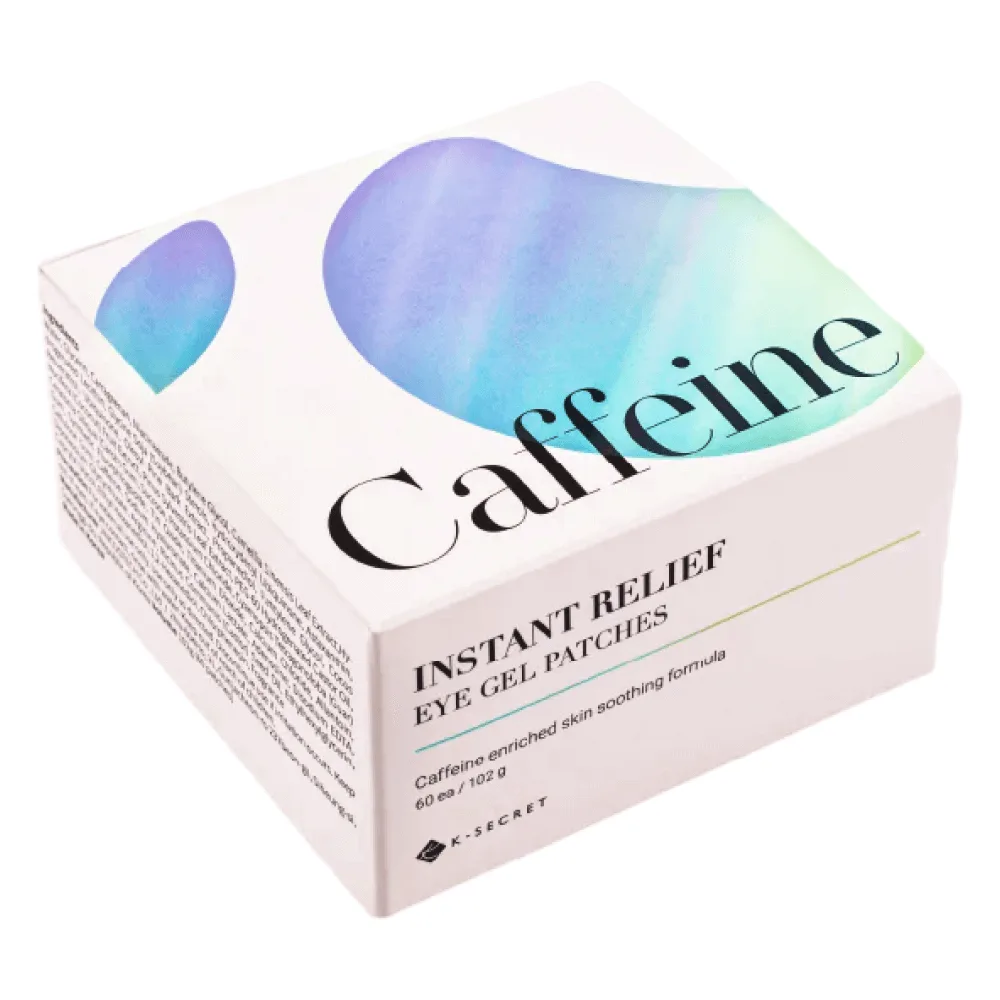 K-SECRET Гидрогелевые патчи против отёков с кофеином K-SECRET Instant Relief Eye Gel Patches