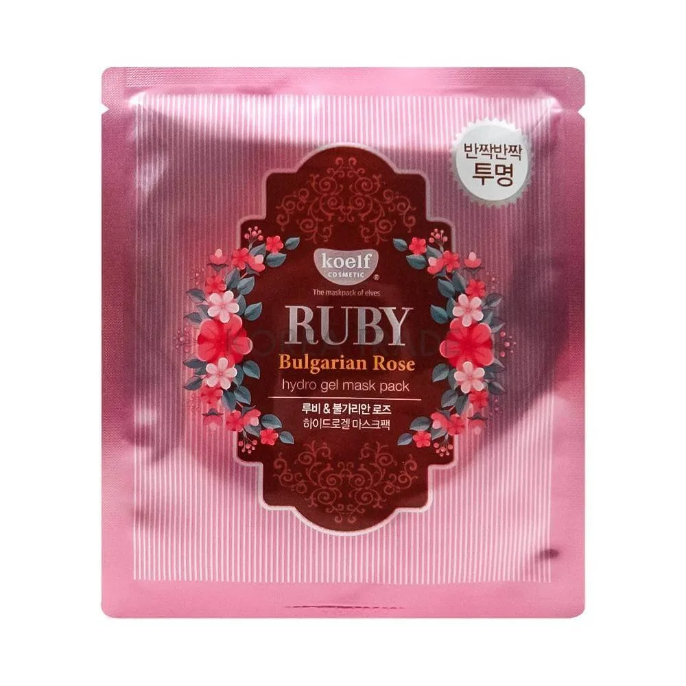 KOELF Гидрогелевая маска с экстрактом болгарской розы Koelf Ruby&Bulgarian Rose Mask