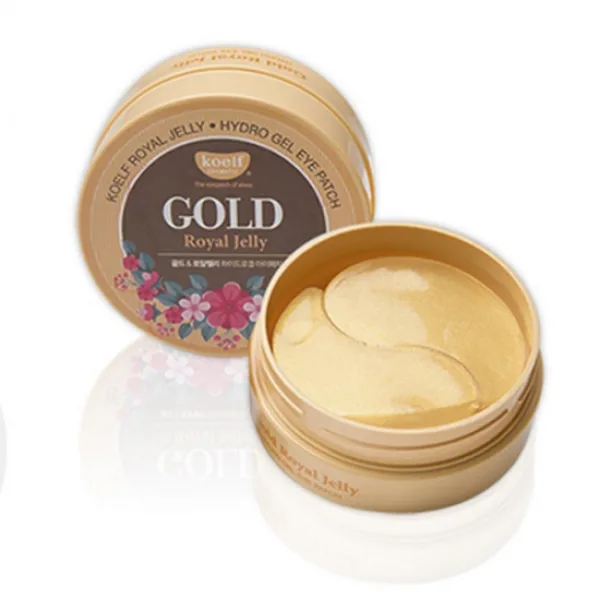 KOELF Гидрогелевые патчи для глаз ЗОЛОТО/МАТОЧНОЕ МОЛОЧКО Royal Jelly Hydrogel Eye Patch