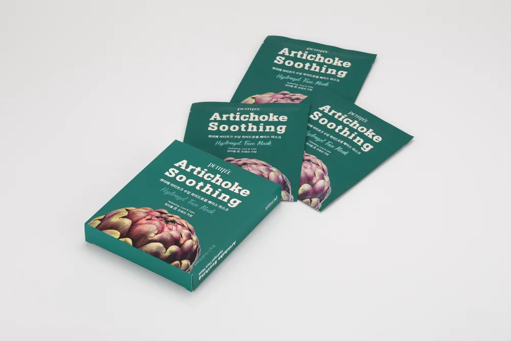 KOELF [PETITFEE] НАБОР Гидрогелевая маска для лица АРТИШОК Artichoke Soothing Hydrogel Face Mask