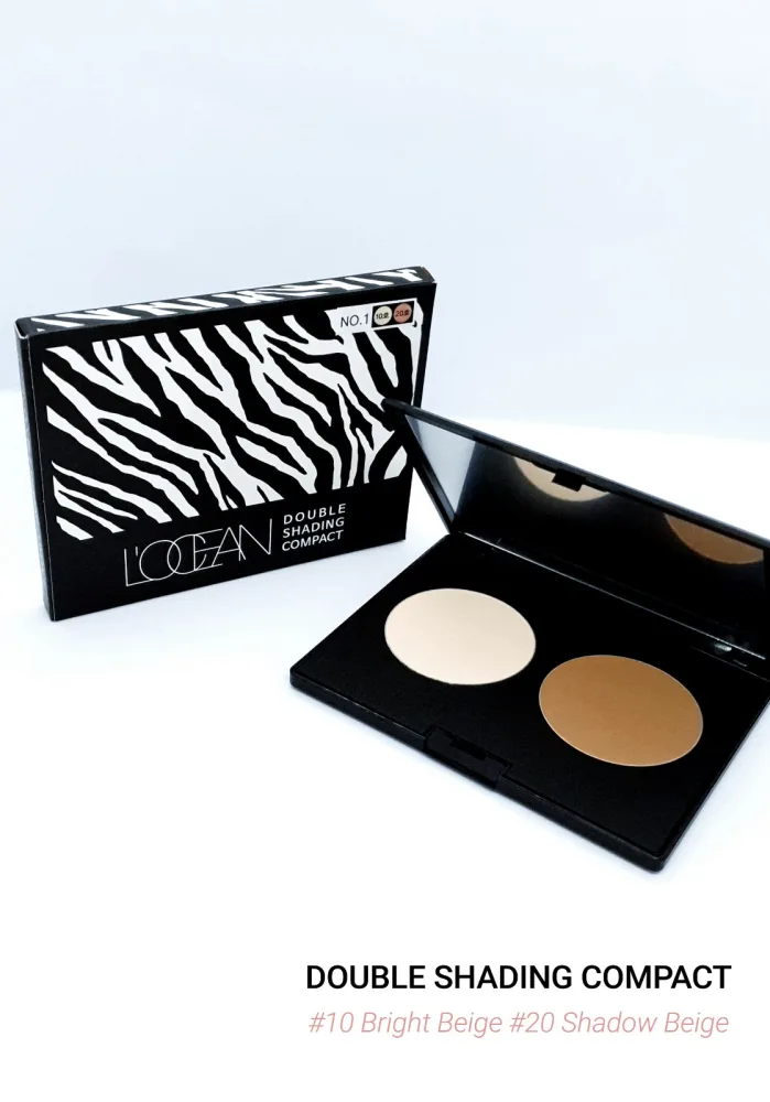 L'OCEAN Палетка для КОНТУРИНГА лица #No.1 Bright Beige+Shadow