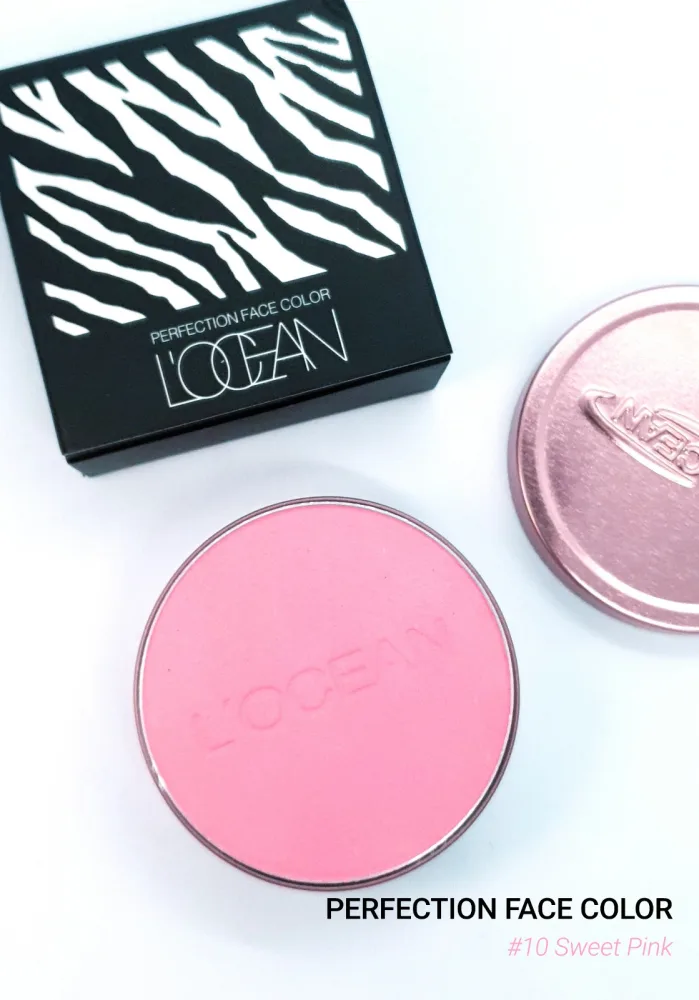 L'OCEAN Румяна для лица ЛЕГКИЕ Face Color Can в алюминиевом контейнере #10 Sweet Pink