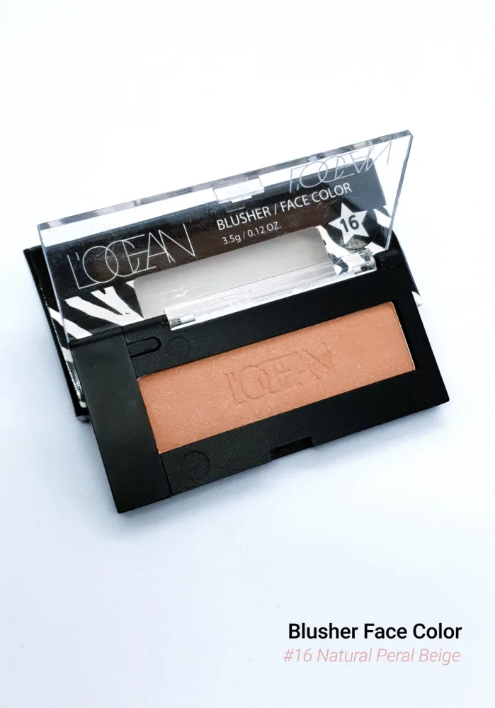 L'OCEAN Румяна для лица ЛЕГКИЕ с футляром #16 Natural Pearl Beige