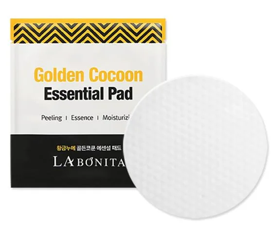 LA BONITA Пилинг-диск многофункциональный КОКОН ЗОЛОТОГО ШЕЛКОПРЯДА Golden Cocoon Golden Cocoon Essential Pad