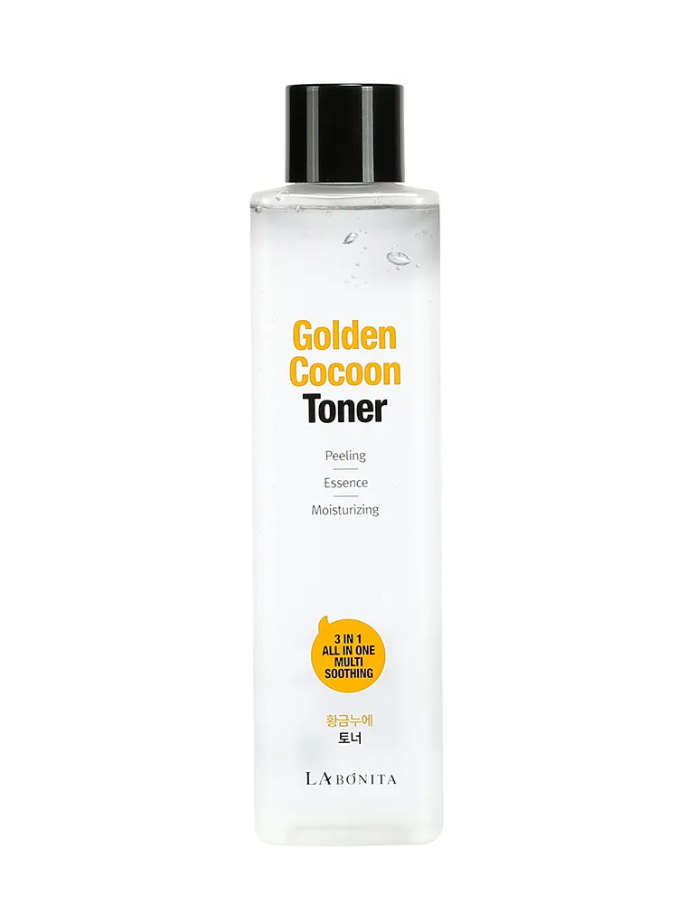 LA BONITA Тонер для лица высококонцентрированный КОКОН ЗОЛОТОГО ШЕЛКОПРЯДА Golden Cocoon Toner