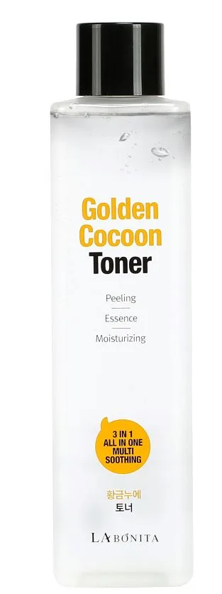 LA BONITA Тонер высококонцентрированный КОКОН ЗОЛОТОГО ШЕЛКОПРЯДА Golden Cocoon Toner
