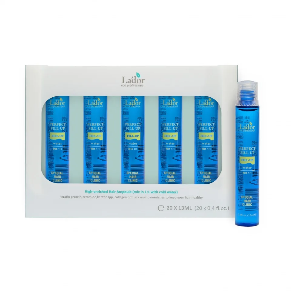 LA'DOR НАБОР Филлер для ВОССТАНОВЛЕНИЯ волос La'dor Perfect Hair Fill-Up, 20 шт*13 мл