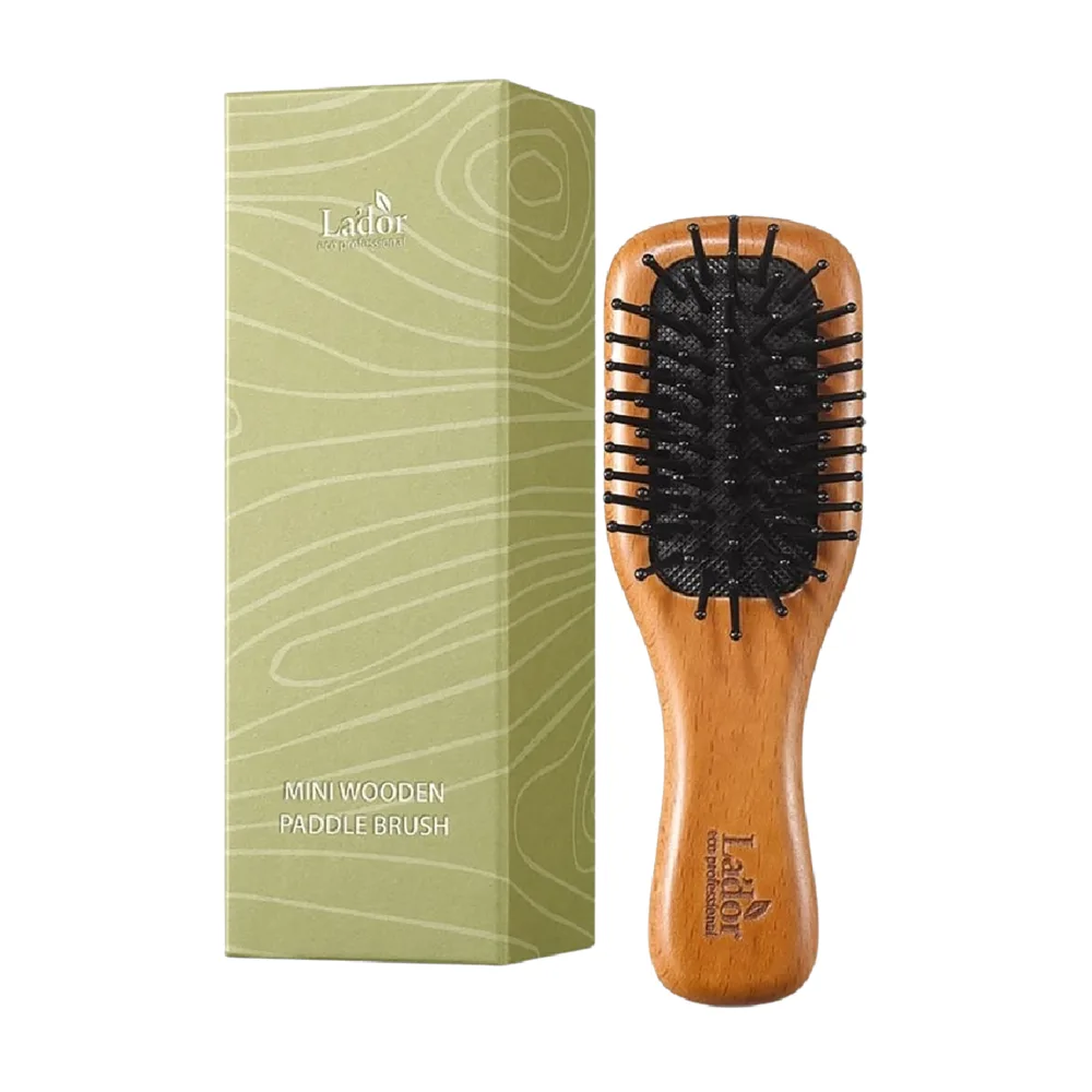 LA'DOR Щётка для волос мини ДЕРЕВЯННАЯ La'dor Mini Wooden Paddle Brush