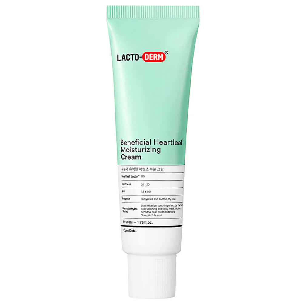 LACTODERM Успокаивающий крем с пробиотиками и хауттюйнией LACTODERM Beneficial Heartleaf Moisturizing Cream
