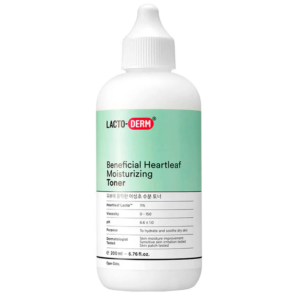 LACTODERM Успокаивающий тонер с пробиотиками и хауттюйнией LACTODERM Beneficial Heartleaf Moisturizing Toner
