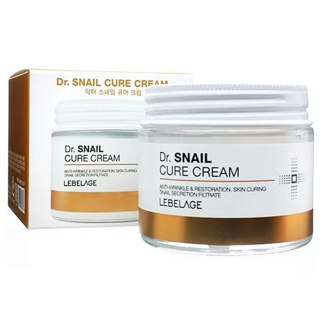 LEBELAGE Крем для лица антивозрастной МУЦИН УЛИТКИ Dr. Snail Cure Cream