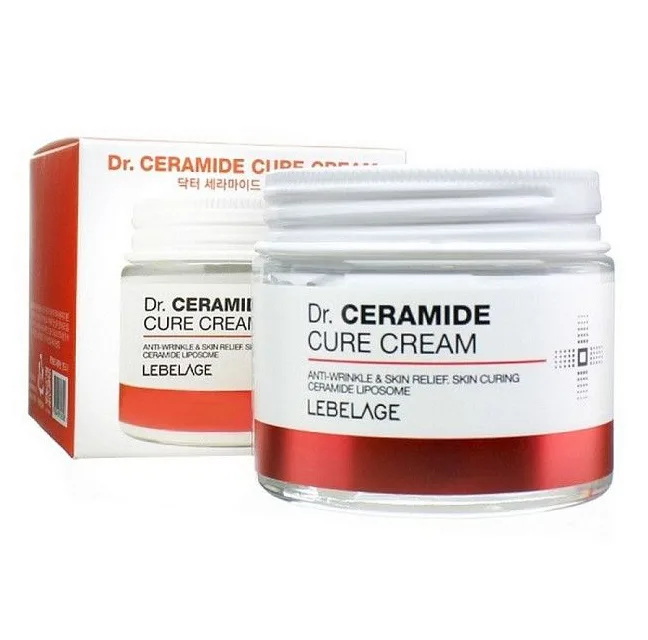 LEBELAGE Крем для лица антивозрастной улучшающий рельеф КЕРАМИДЫ Dr. Ceramide Cure Cream