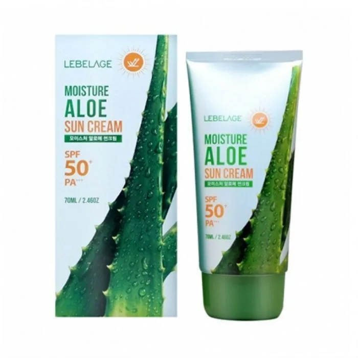 LEBELAGE Крем для лица солнцезащитный увлажняющий ЭКСТРАКТ АЛОЭ Moisture Aloe Sun Cream SPF 50+ РА+++