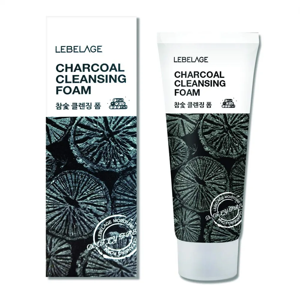 LEBELAGE Пенка для умывания ДРЕВЕСНЫЙ УГОЛЬ Charcoal Cleansing Foam