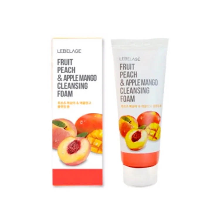 LEBELAGE Пенка для умывания ПЕРСИК / МАНГО Fruit Peach / Apple Mango